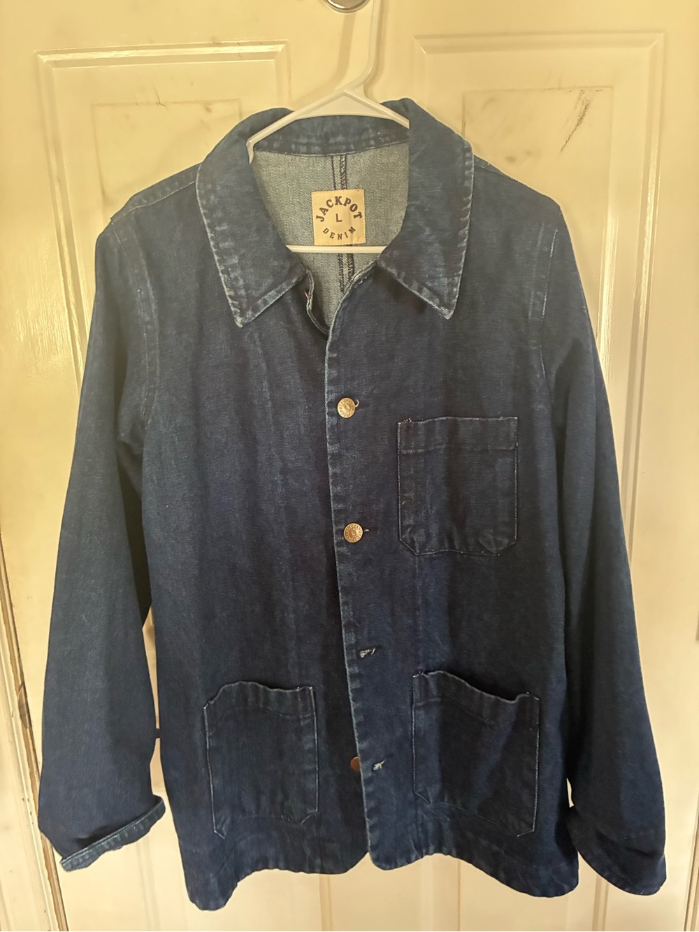 Women’s Dark Blue Denim Chore Jacket